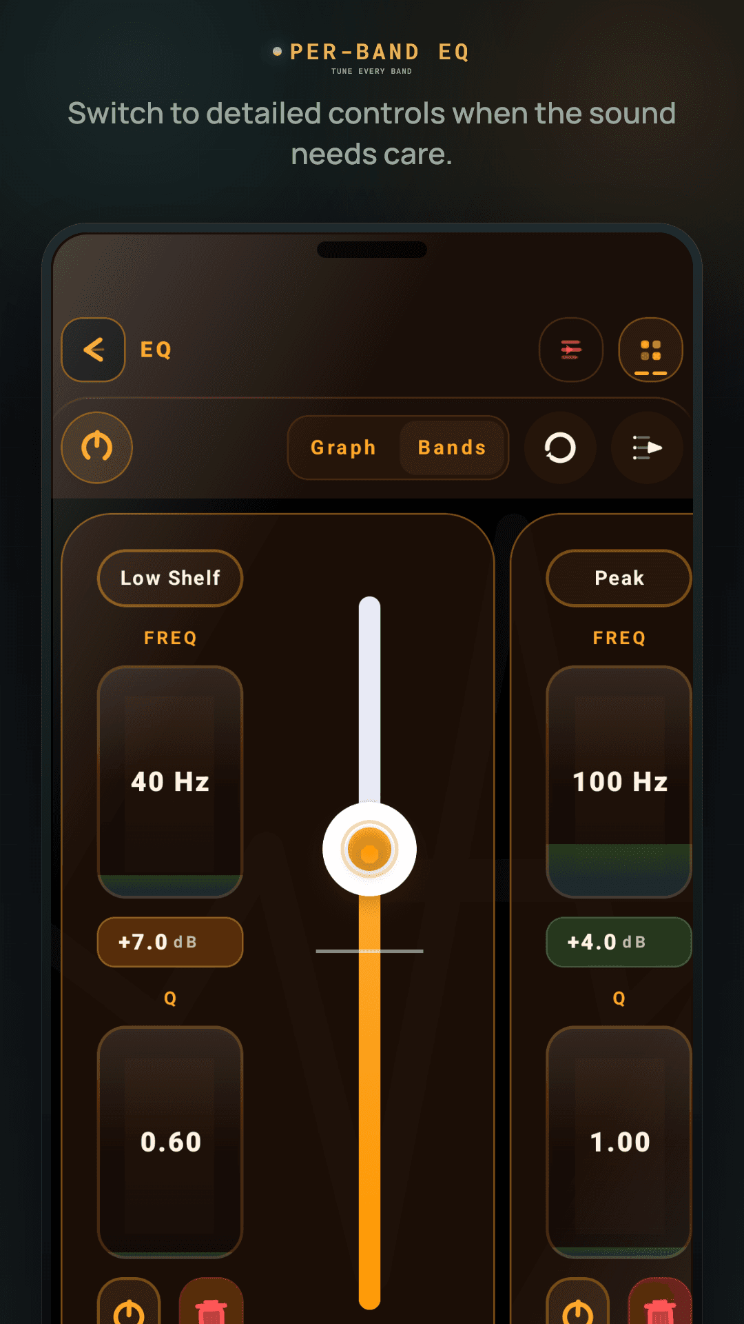 AntiiQ per-band equalizer screenshot