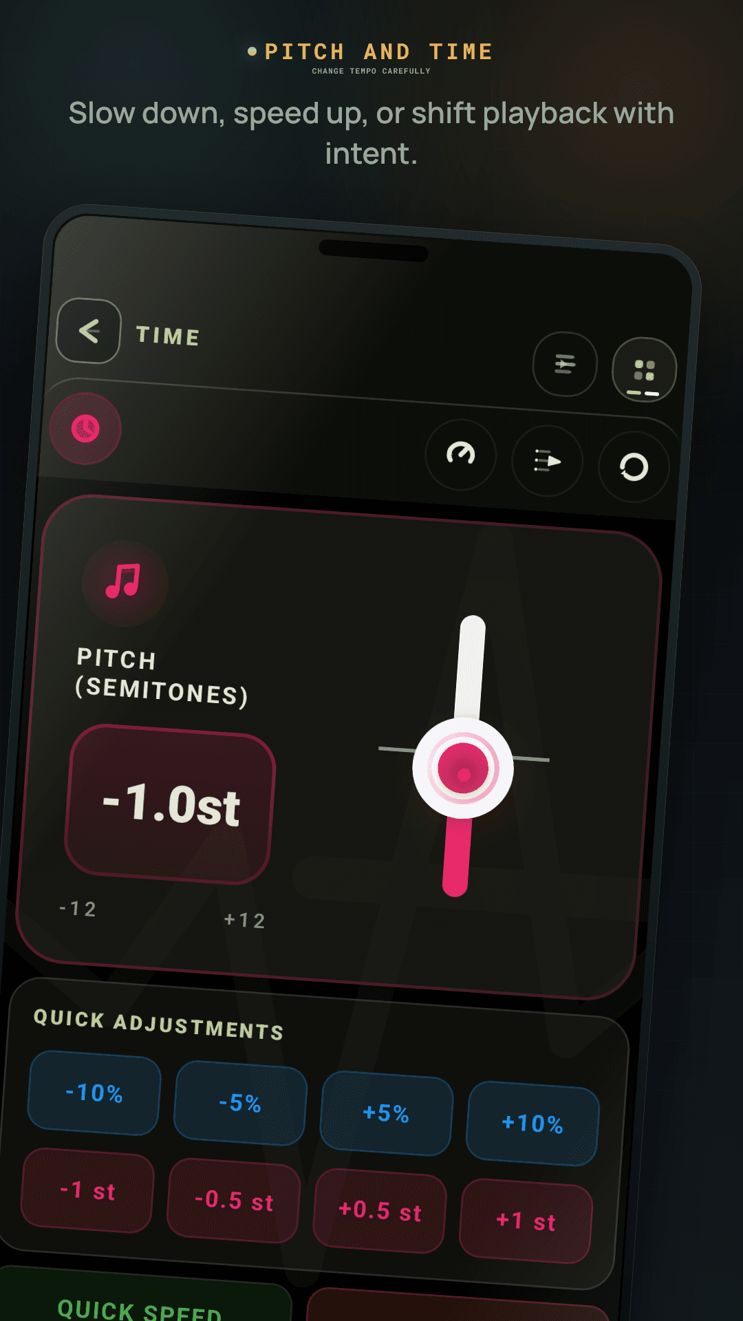 AntiiQ pitch and time screenshot