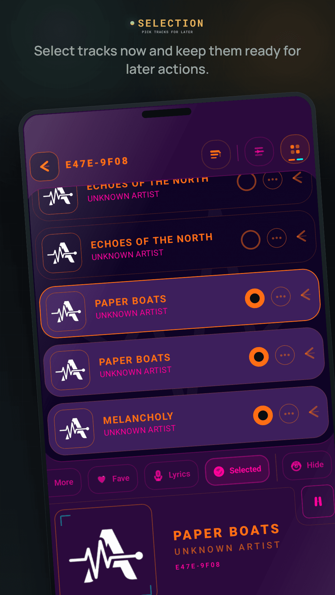 AntiiQ persistent selection screenshot